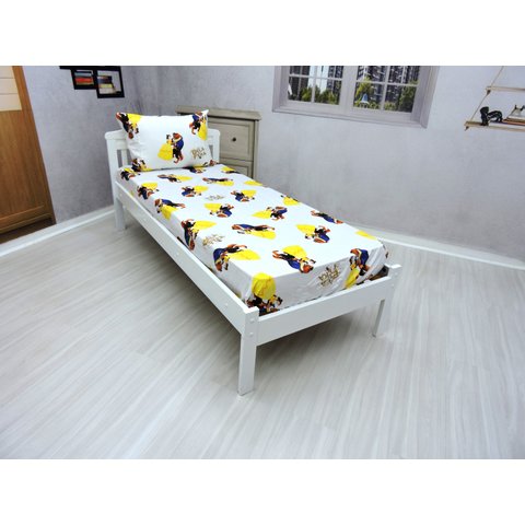 Jogo De Lençol Com Elastico E Fronha Bela e a Fera Kit 2pçs