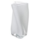 Ver imagem 1 de Vaso Decorativo Vidro Torcido Branco 20cm