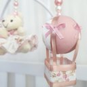Ver imagem 3 de Mobile para Berço Musical Giratório Princesa Balão Rosé