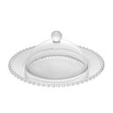 Ver imagem 1 de Prato C/tampa de Cristal para Queijo Pearl Bolinha Transparente 20x9cm Wolff