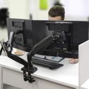 Ver imagem 2 de Suporte Articulado com Pistão a Gás para 2 Monitores de 17 a 27 Polegadas F160N Elg Pedestais