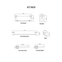 Ver mais imagens de Kit de Acessórios para Banheiro 6 Peças Premium PR4001 Ducon Metais Cinza/Cromado