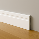Ver imagem 1 de Kit 10 Barras Rodapé Poliestireno 10cm Frisado Branco 2m Rm Decor
