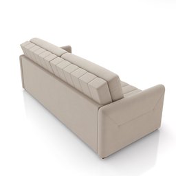 Sofá-cama Decorativo Retrátil Thanos 2 Lugares 192cm Veludo Bege G45 - Gran Belo - 8