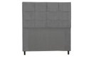 Ver imagem 1 de Cabeceira Civic Estofada com Botão de Strass para Cama Box Casal King Size 195cm Chumbo