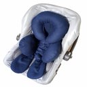 Ver imagem 6 de Capa para Bebê Conforto + Capota/ Protetor de Sol + Protetor de Cinto + Apoio de Corpo - Preto Liso: