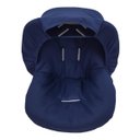 Ver imagem 2 de Capa para Bebê Conforto + Capota/ Protetor de Sol + Protetor de Cinto + Apoio de Corpo - Preto Liso: