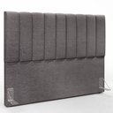 Ver imagem 4 de Kit Cabeceira Cama Box Queen 160cm Calçadeira Baú Dália W01 Linho Cinza Escuro - Lyam