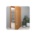 Ver imagem 4 de Puxador de Porta Vidro Pivotante Madeira Branco 90cm Ms Fs