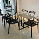 Ver imagem 2 de Pes de Mesa Estilo Industrial Modelo T 75x60cm Kit C/2un - Preto