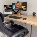 Ver imagem 3 de Pes de Mesa Estilo Industrial Modelo T 75x60cm Kit C/2un - Preto