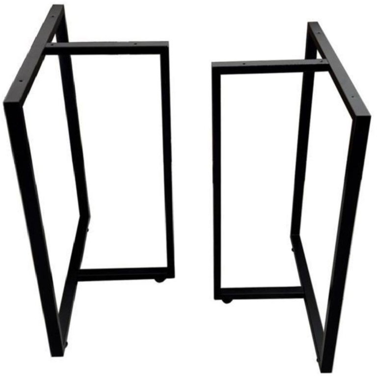 Bases Dde Mesa Estilo Industrial Modelo T 75x60cm Kit C/2un - Preto Bases Dde Mesa Estilo Industrial Modelo T 75x60cm Kit C/2un - Preto