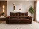 Ver imagem 4 de Sofa Retratil Reclinavel 230m Dubai Veludo Premium