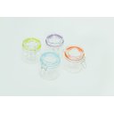 Ver imagem 4 de Conjunto Kit com 4 Potes de Vidro Vedação Hermetico 520ml Colorido