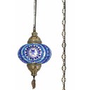 Ver imagem 2 de Lustre de Mosaico Turco Autêntico - Azul Cmt46