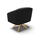 Ver imagem 4 de Cadeira Sala de Jantar Giratória Ma30 Kit 2 Stella Suede D03 - D'Rossi Cor Preto