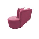 Ver imagem 7 de Sofá 3 Lugares Orgânico Curvo Madrid 180cm Suede Rosa