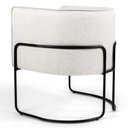 Ver imagem 3 de Kit 2 Poltronas Decorativas Pés Metal Betina A-48 Linho Flocos - Domi