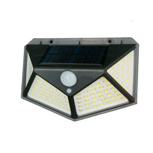 Luminária Solar 100 Led Parede Luz com Sensor a Prova D'água