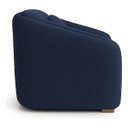 Ver imagem 4 de Poltrona Decorativa Sala de Estar Lilian Bouclé Terracota:azul-marinho/liso