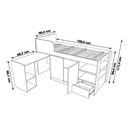 Ver imagem 7 de Cama Infantil Juvenil Multifuncional Cm8021 Mdp Branco