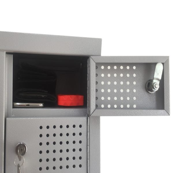 Armário Porta Objetos Pequenos e Celulares 5 Portas Schier Móveis M59x23x28 com Chave - 5