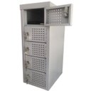 Ver imagem 4 de Armário Porta Objetos Pequenos e Celulares 5 Portas Schier Móveis M59x23x28 com Chave