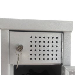 Armário Porta Objetos Pequenos e Celulares 5 Portas Schier Móveis M59x23x28 com Chave - 7