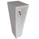 Ver imagem 3 de Armário para Celular 10 Portas com Chave Schier Móveis M114x22x28 Cm com Pés Cor Cinza
