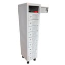 Ver imagem 5 de Armário para Celular 10 Portas com Chave Schier Móveis M114x22x28 Cm com Pés Cor Cinza