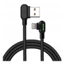 Ver imagem 1 de Cabo Lightning Iphone Ultra Premium 90 Graus Led Nylon - 1.2 Metros - Mcdodo