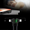 Ver imagem 4 de Cabo Lightning Iphone Ultra Premium 90 Graus Led Nylon - 1.2 Metros - Mcdodo