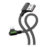 Cabo Lightning Iphone Ultra Premium 90 Graus Led Nylon - 1.2 Metros - Mcdodo - 2