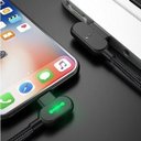 Ver imagem 5 de Cabo Lightning Iphone Ultra Premium 90 Graus Led Nylon - 1.2 Metros - Mcdodo