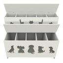 Ver imagem 1 de Expositor de Ração Pet Box Kids 10 Divisões Pet Cães Vetorial Móveis