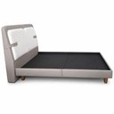 Ver imagem 7 de Cama Japonesa King Corea Yun Cabeceira Estofada Madeira Cinza e Off White Sallar Home