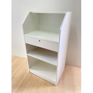 Balcão Informatica Loja Branco Mdf