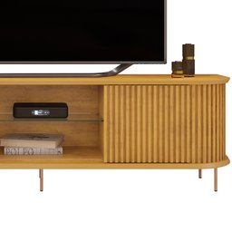 Rack para Sala de Estar Tv 75 Pol Atlantis D05 Cedro - Lyam Decor - 8