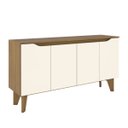 Ver imagem 6 de Aparador Buffet 4 Portas Quartzo - Nature / Off White