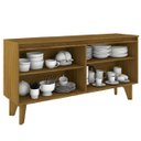 Ver imagem 4 de Aparador Buffet 4 Portas Quartzo - Nature / Off White