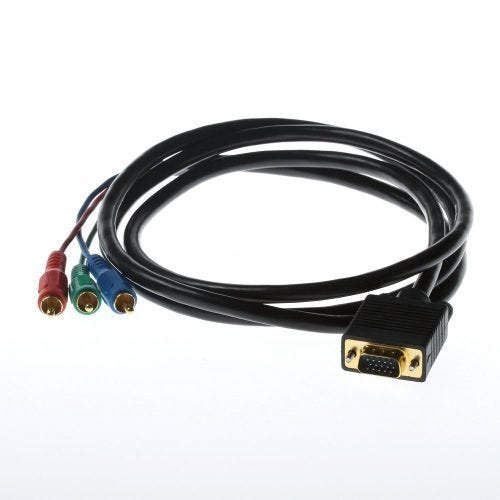 Cabo Vga x 3 Rca Vídeo Componente 3 Metros com Filtro - x-Cell - 2