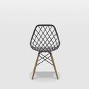 Ver imagem 3 de Cadeira Kaila Dsw Konkret Empório Tiffany Base Madeira