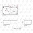 Ver imagem 6 de Cuba para Cozinha Aço Inox com Lixeira e Acessórios Ticunas e Torneira Monocomando Envira Pingoo.