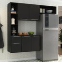 Ver imagem 2 de Cozinha Compacta Multimóveis Sofia FG2003 com Armário e Balcão Preta