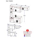 Ver imagem 4 de Cozinha Compacta Multimóveis Sofia FG2003 com Armário e Balcão Preta