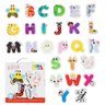Alfabeto Móvel de Madeira MDF Educativo Divertido 26 Peças - 1