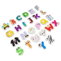 Alfabeto Móvel de Madeira MDF Educativo Divertido 26 Peças - 3 Alfabeto Móvel de Madeira MDF Educativo Divertido 26 Peças - 3