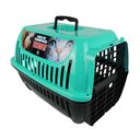 Ver imagem 1 de Caixa de Transporte N°02 para Gatos Cães e Coelhos Brinqpet:Verde