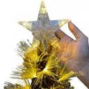 Ver imagem 2 de Arvore Natal Fibra Otica Completa Natalina Estrela Led Luz Decoraçao Iluminada Casa Loja Festa Event