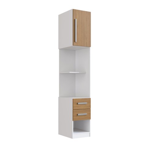 Módulo Mesa de Cabeceira Direito 40cm com 1 Porta e 2 Gavetas Integrato
